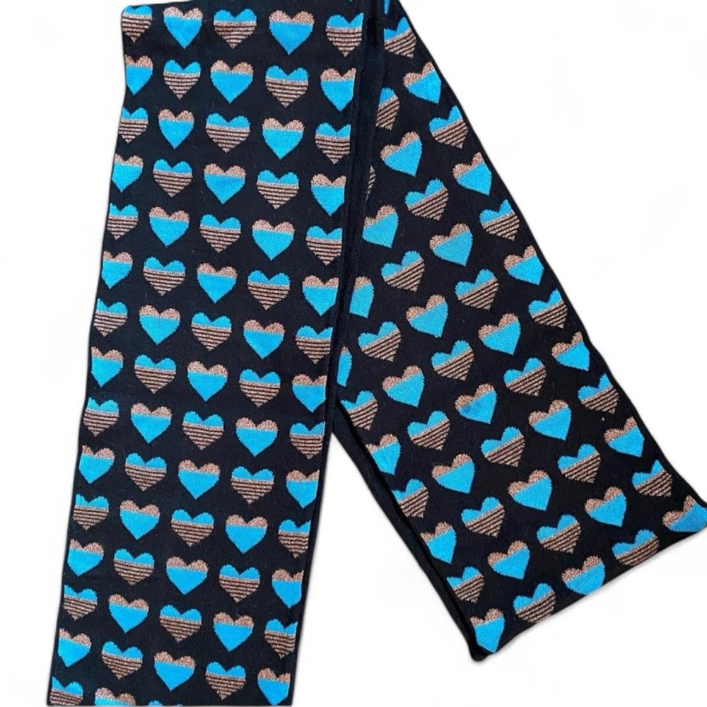 Y2K DVF Diane von Furstenberg heart scarf